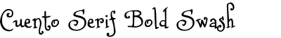 Cuento Serif Bold Swash